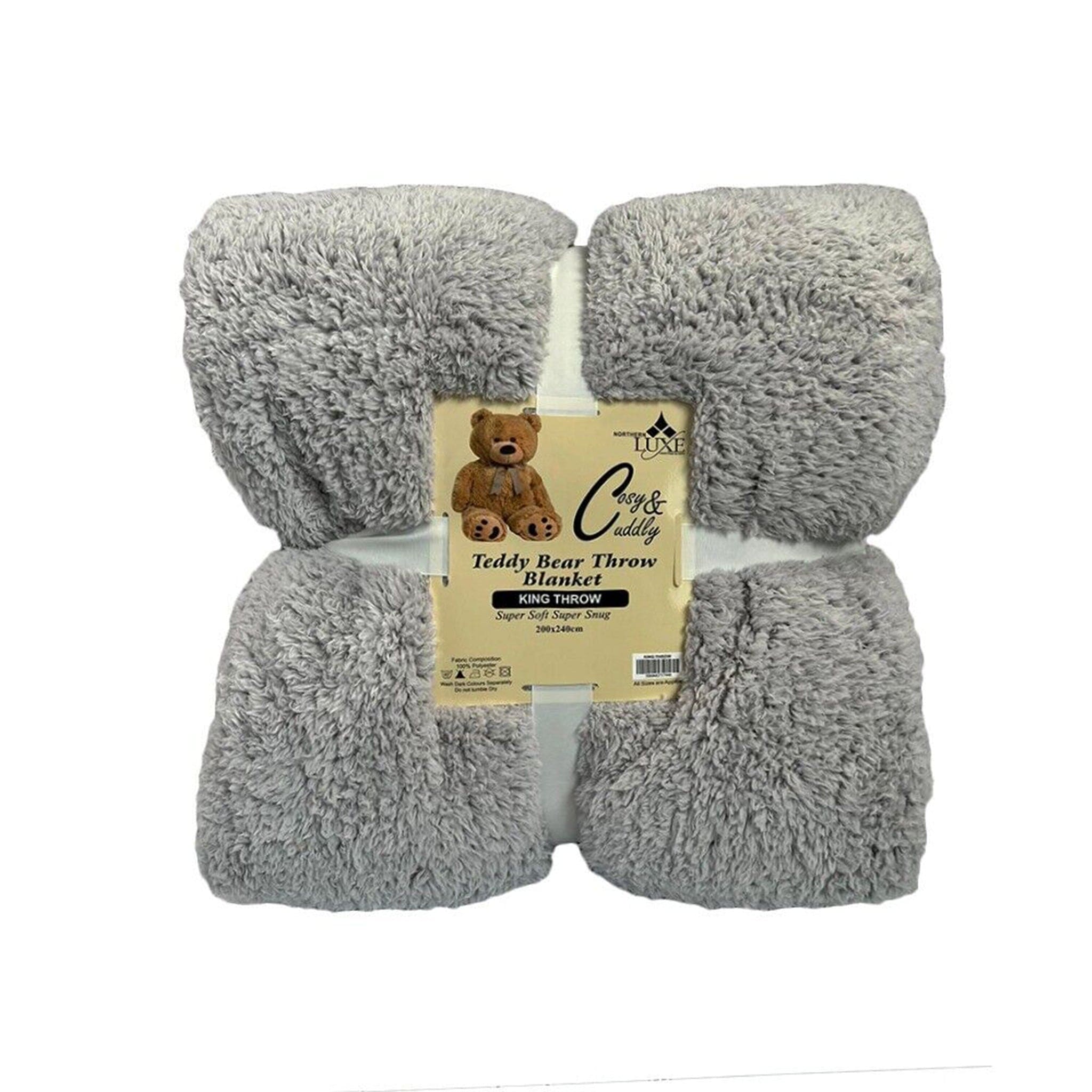 Luxury Teddy Fleece Throw Blanket, Genuine Teddy Bear Throw for Cozy Winter Comfort - Cotton Haven