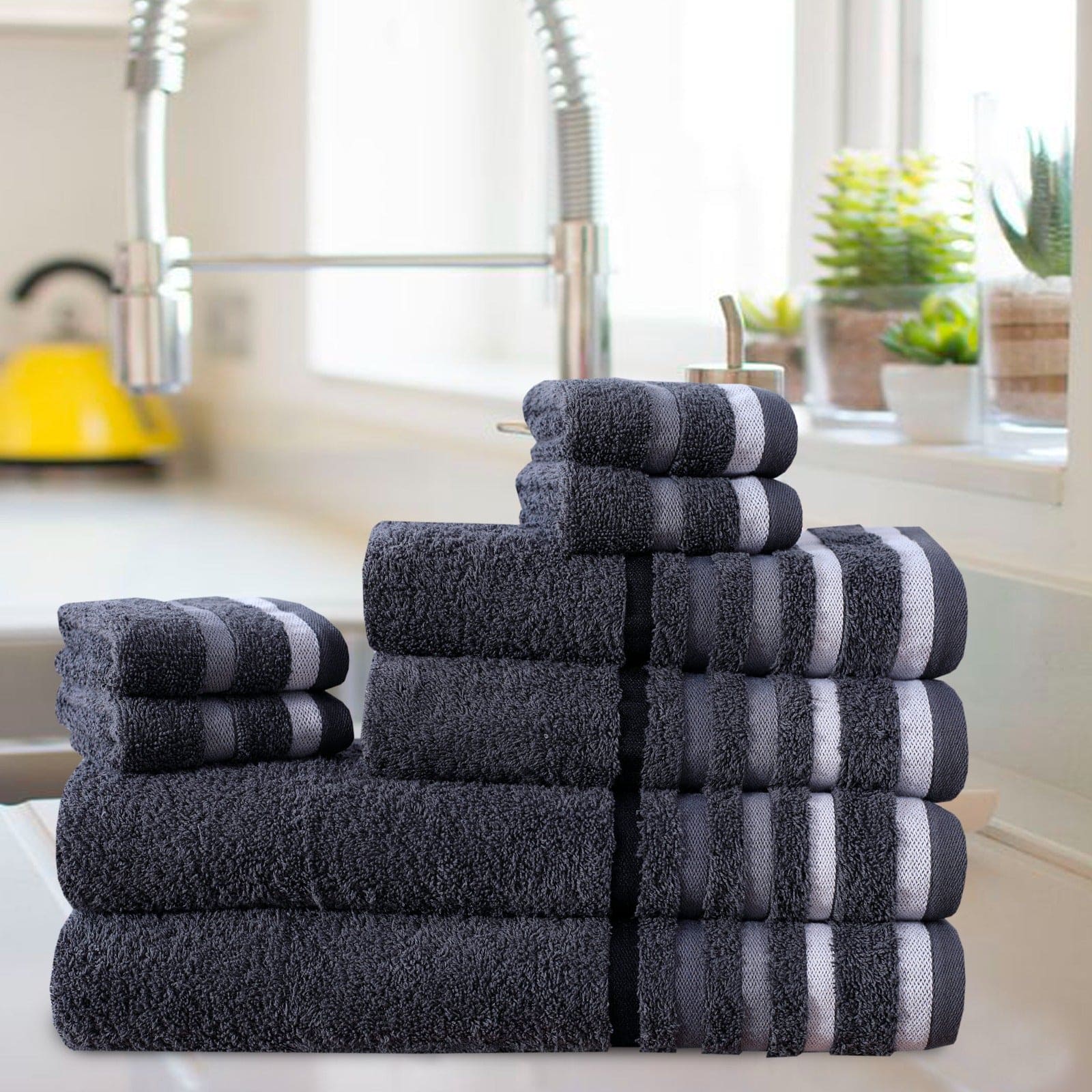 Luxury 8-Piece Towel Bale Set – 600 GSM Flossy Cotton - Cotton Haven