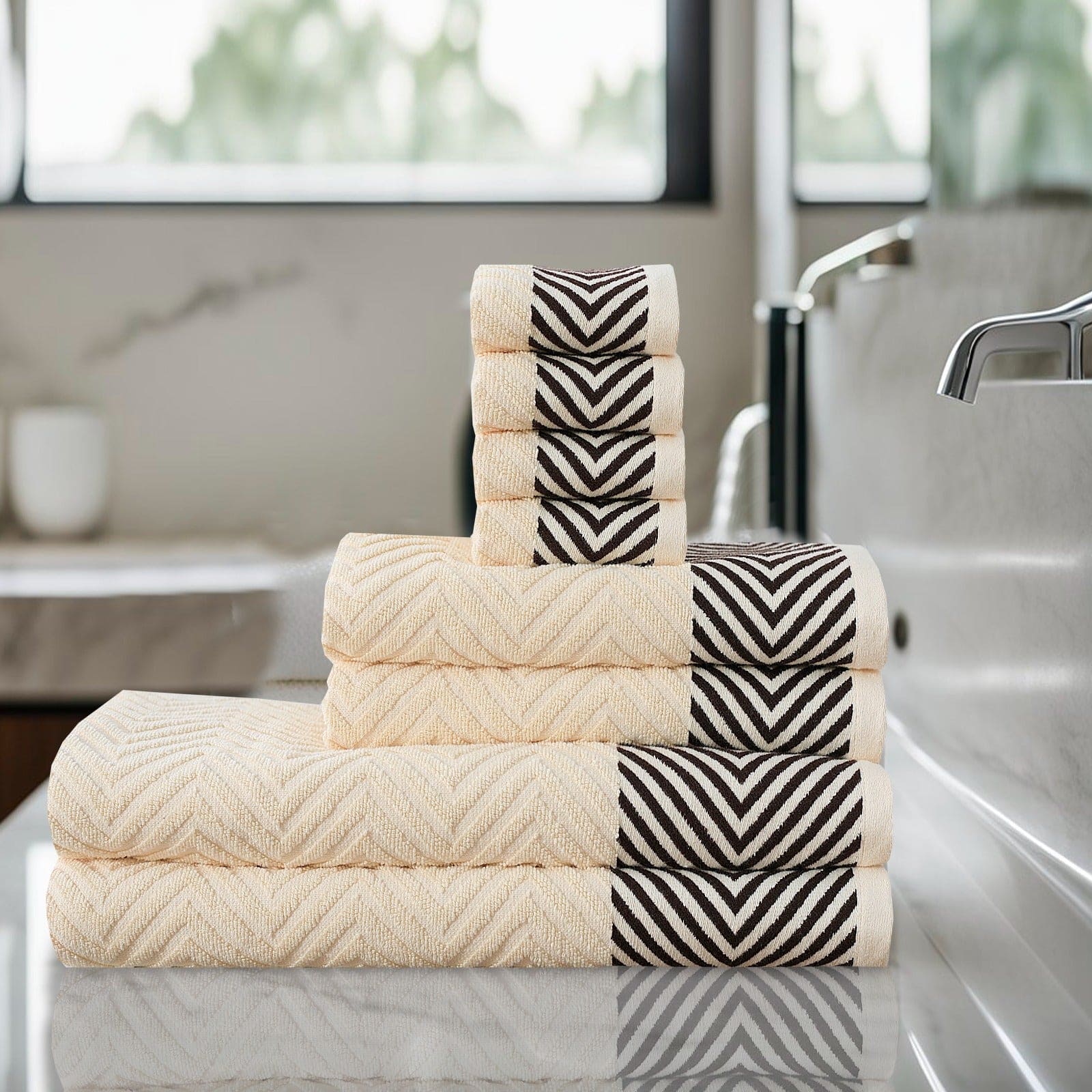 Luxury 8-Piece Towel Bale Set – 600 GSM Flossy Cotton - Cotton Haven