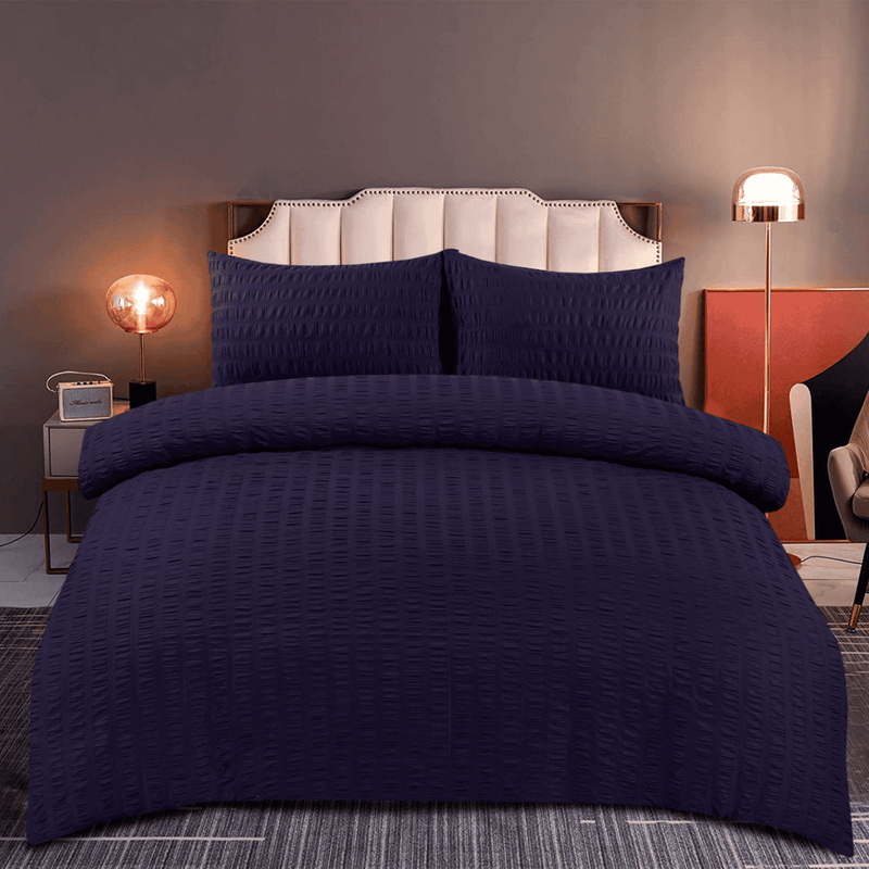 Seersucker Duvet Set - Cotton Haven