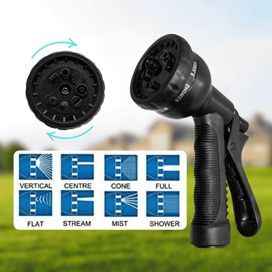 Expandable Flexible Garden Hose Pipe – 100FT/200FT with 8-Mode Spray Gun & Brass Fittings | Leakproof, No-Kink | UK Seller - Cotton Haven