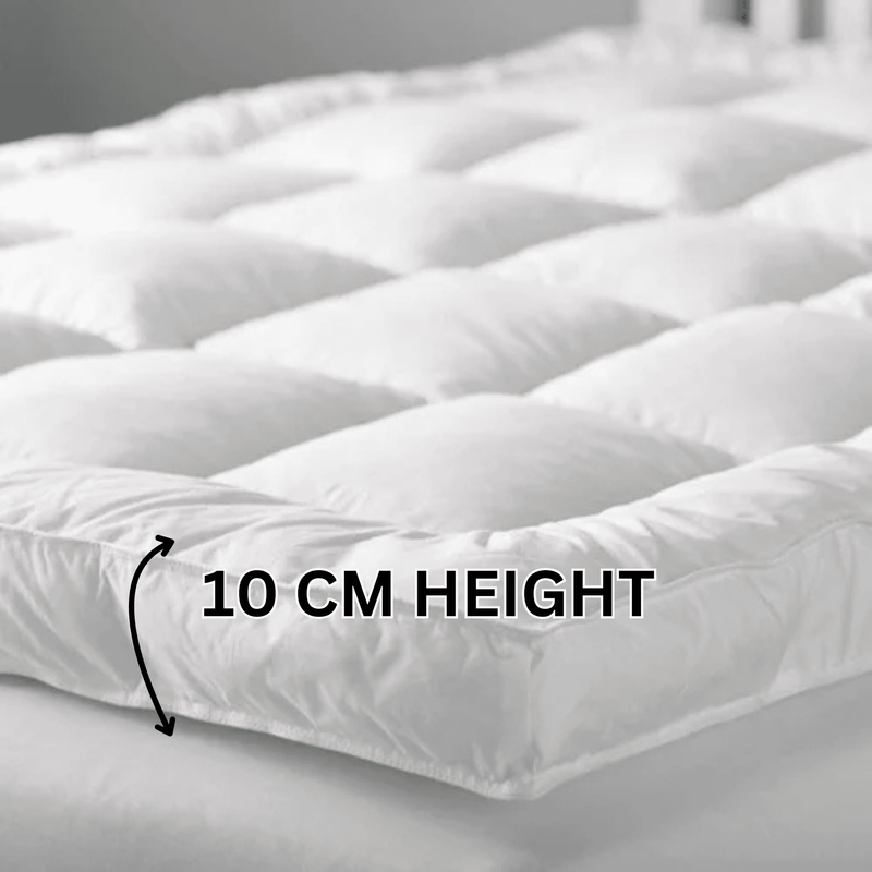 Hotel Quality Mattress Topper 10cm/4Inch Thick - Cotton Haven