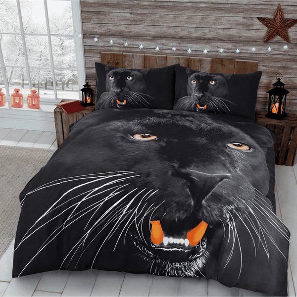 3D Animal Faces Duvet Set  - Cotton Haven