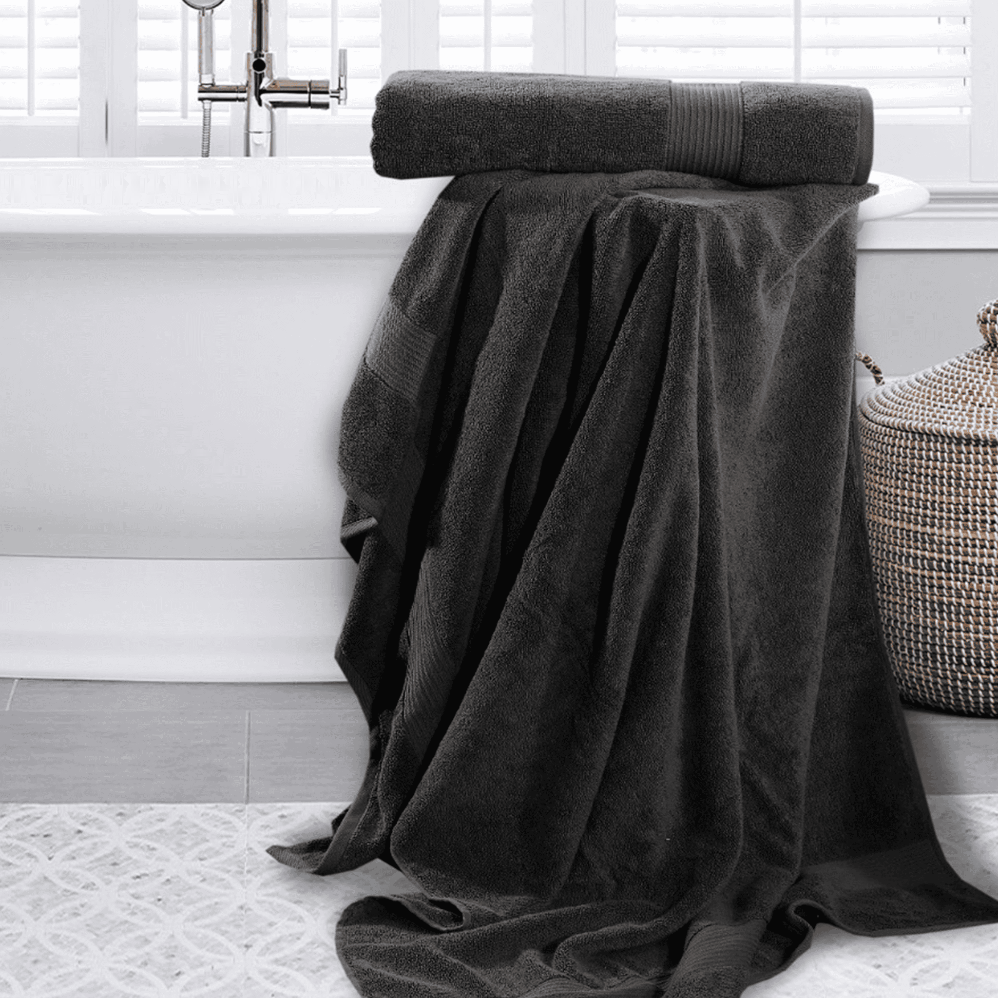 Luxury 600GSM Combed Cotton Bath Sheet – Ultra Soft & Highly Absorbent - Cotton Haven