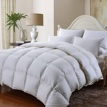 Hotel-Quality Duck Feather & Down Duvet Quilt – All Sizes & King-Size Options, 13.5 & 15 TOG | Extra Warm, Anti-Allergic Luxury Bedding – Cotton Haven