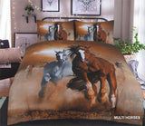 3D Animal Faces Duvet Set  - Cotton Haven