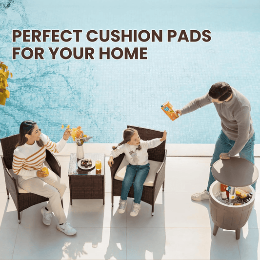 Cushion Pads for Keter Allibert California Rattan Garden Furniture Sofa Armchair - Cotton Haven
