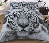 3D Animal Faces Duvet Set  - Cotton Haven