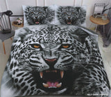 3D Animal Faces Duvet Set  - Cotton Haven