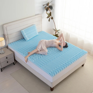 5CM Memory Foam Mattress Topper Orthopaedic Egg Crate Bed Topper Pressure Relief - Cotton Haven