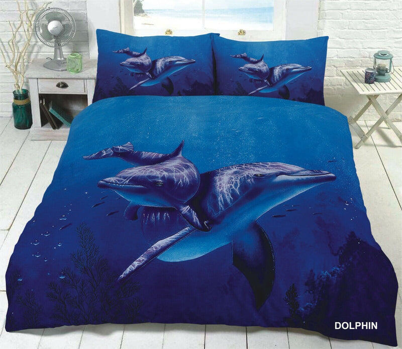 3D Animal Faces Duvet Set  - Cotton Haven