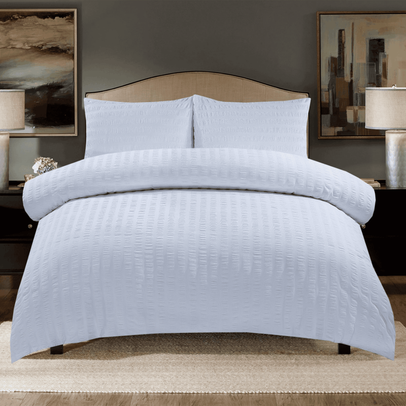 Seersucker Duvet Set - Cotton Haven