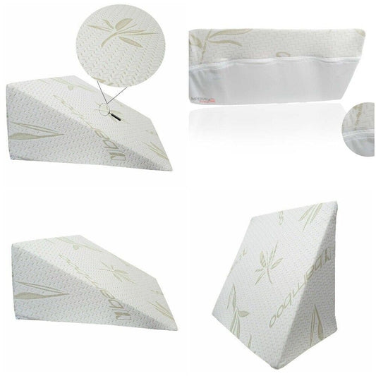 Bamboo Wedge Pillow – Premium Bamboo Bed Wedge with Relax Home Life Options, Triangle & Full-Length Designs, Featuring Bamboo Cover – Cotton Haven