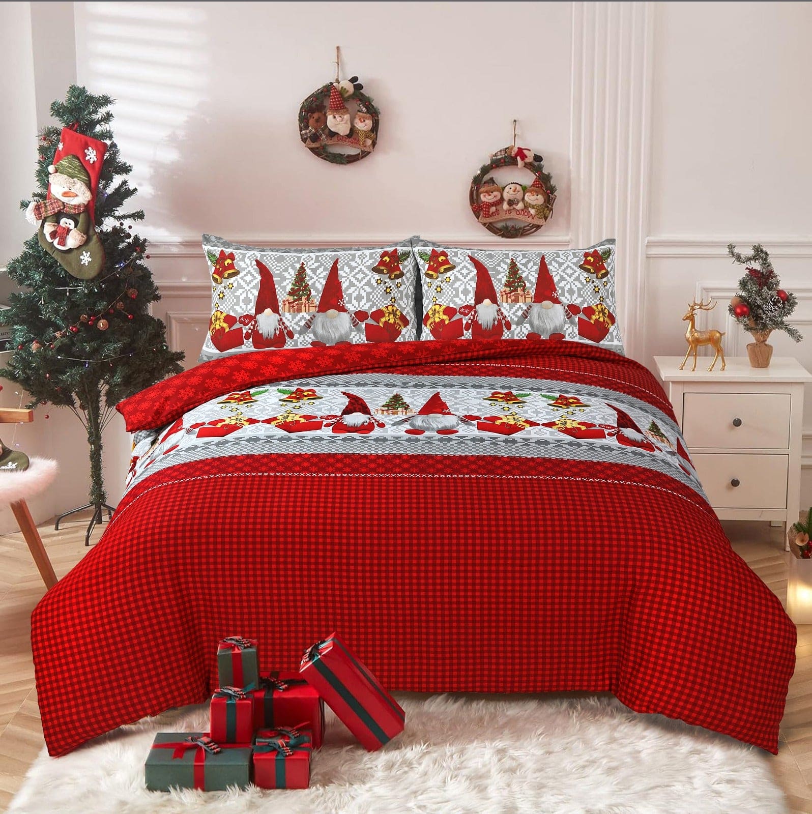 Limited Edition 3D Christmas Duvet Set | Festive, Cozy & Reversible - Cotton Haven