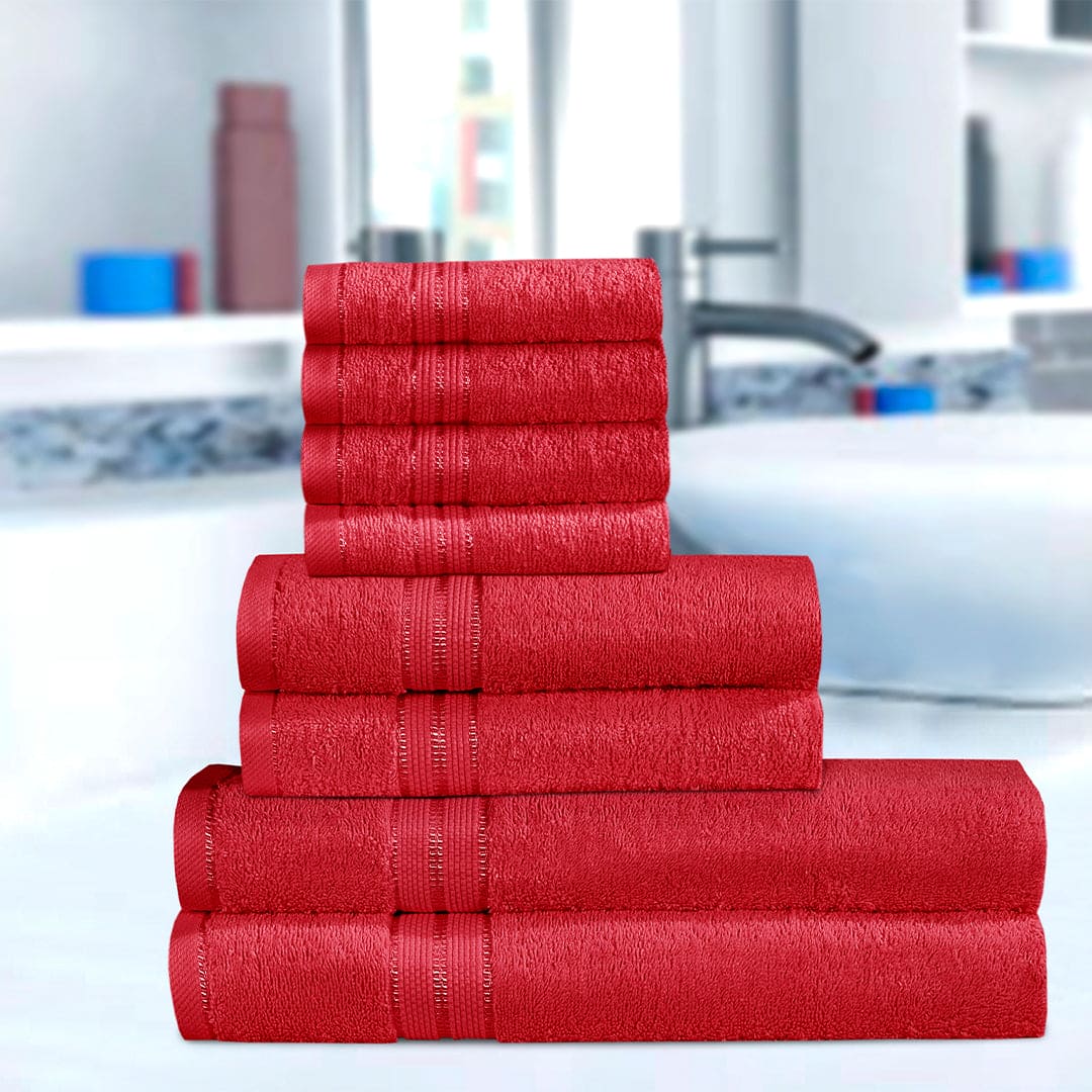 Luxury Canarias Genuine 100% Combed Cotton 8 pcs Towel Bale Set - Cotton Haven