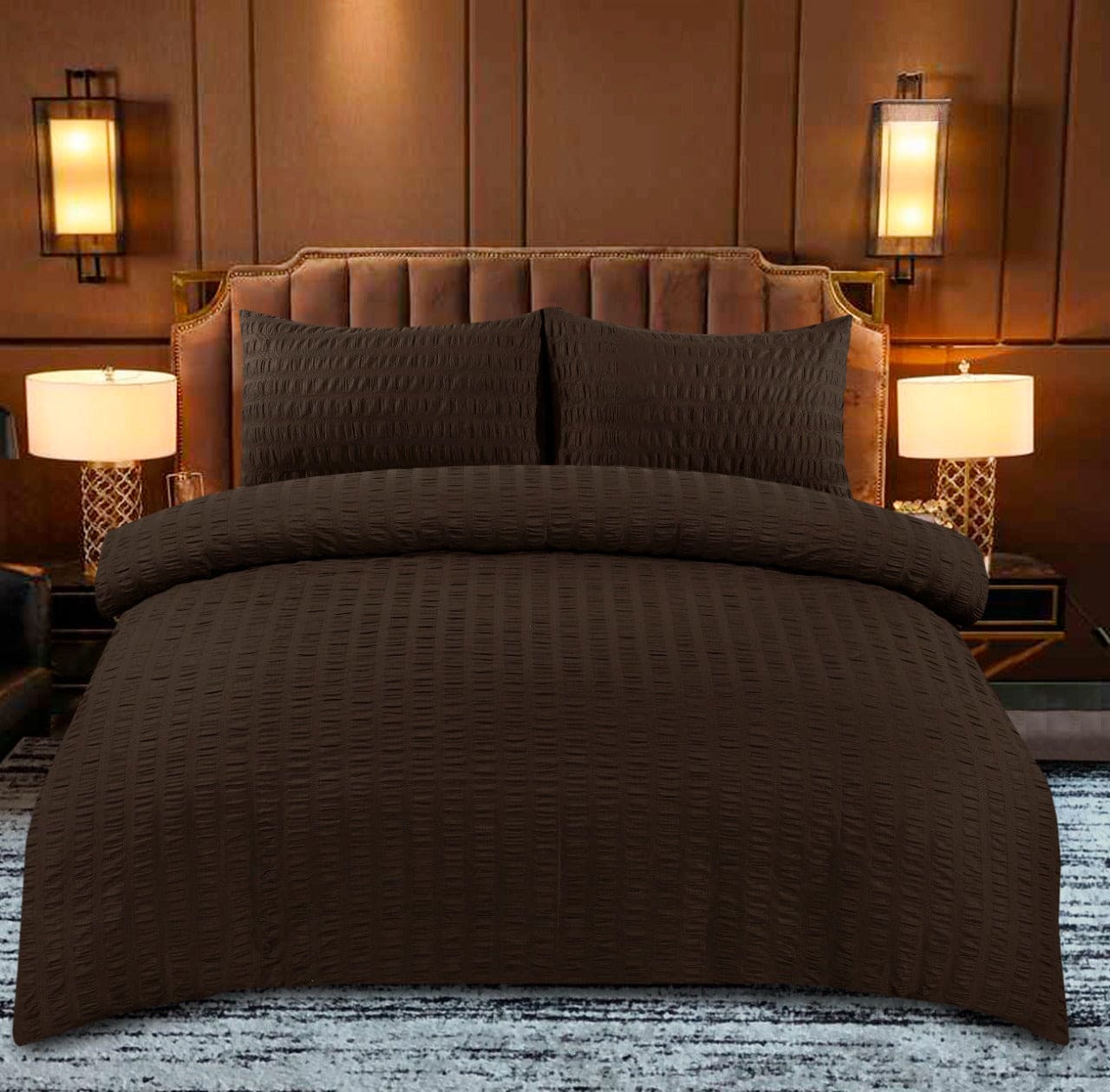 Seersucker Duvet Cover Set | Stylish, Non-Iron & Easy-Care Polycotton Bedding - Cotton Haven