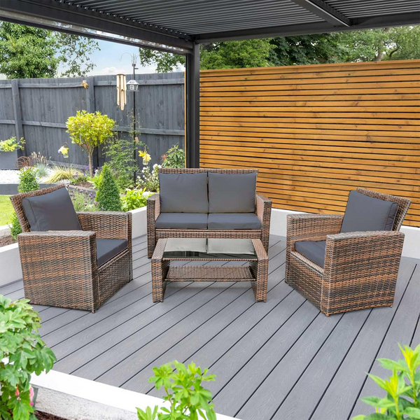 Cushion Pads for Keter Allibert California Rattan Garden Furniture Sofa Armchair - Cotton Haven