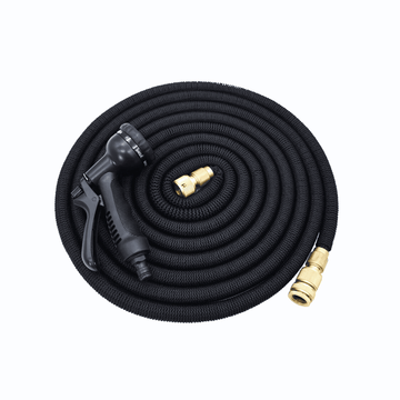 Expandable Flexible Garden Hose Pipe – 100FT/200FT with 8-Mode Spray Gun & Brass Fittings | Leakproof, No-Kink | UK Seller - Cotton Haven