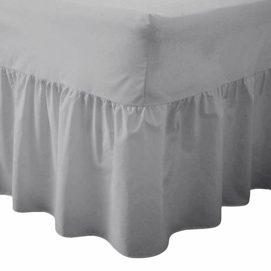 Exquisite Polycotton Fitted Valance Sheet – Elegant, Elasticated Bed Valance for a Refined Look – Cotton Haven